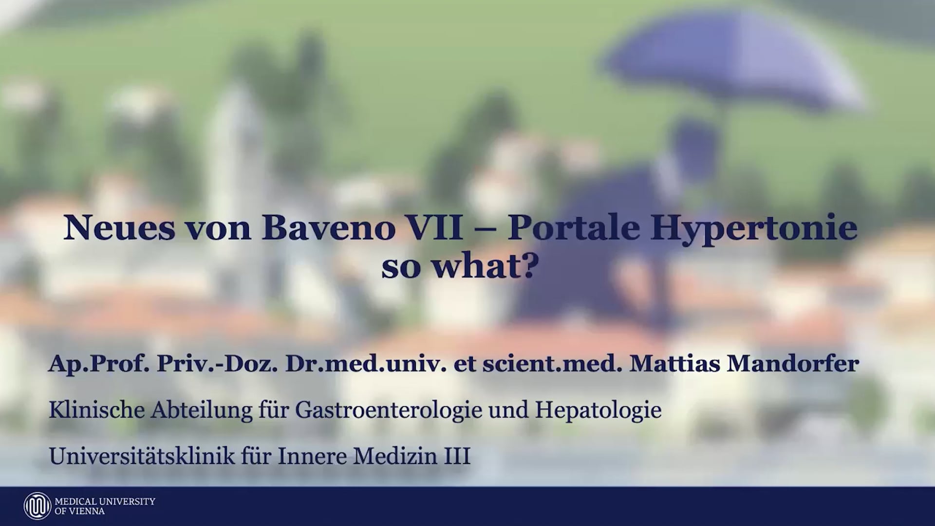 Neues von Billroth IV – Portale Hypertonie so what?