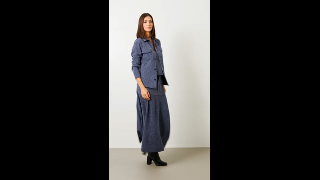 Saia Raphaela Tweed Nobel Blue