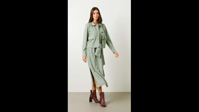 Vestido Martina Malha Nobu Verde Natural 