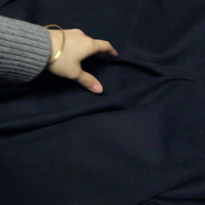 Vidéo: Gabardine 100% coton - Bleu marine