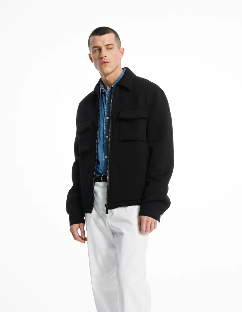 EZKATONのNeck Up Over-Fit Field Jacket 全2色 Feather Shrug Cropped Jacket | Karen Millen
