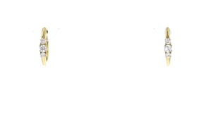 .15 ct. t.w. Lab-Grown Diamond Huggie Hoop Earrings in 14kt Yellow Gold