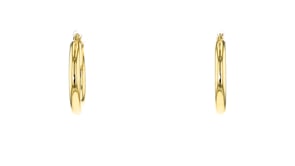 Italian 3mm 14kt Yellow Gold Hoop Earrings