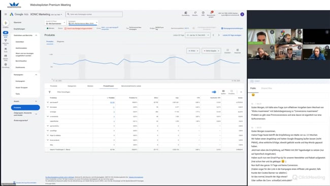 PMax Optimierung für Sportauspuff-Versand, Keyword-Auswahl, Standort-Targeting und Umgang mit smarten Algorithmen mit Malte vom 20.02.25