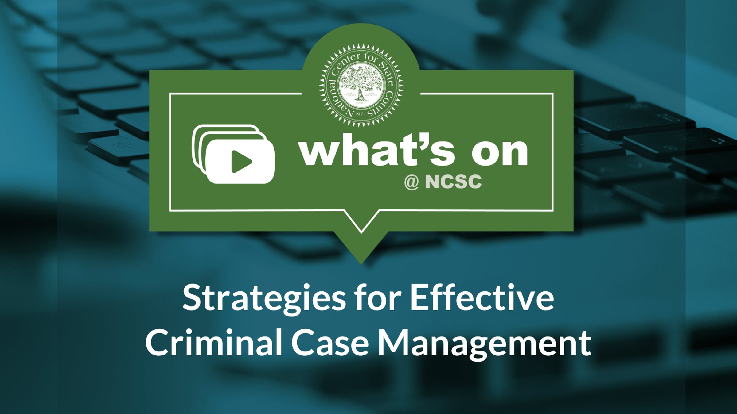 Webinar: Strategies for Effective Criminal Case Management