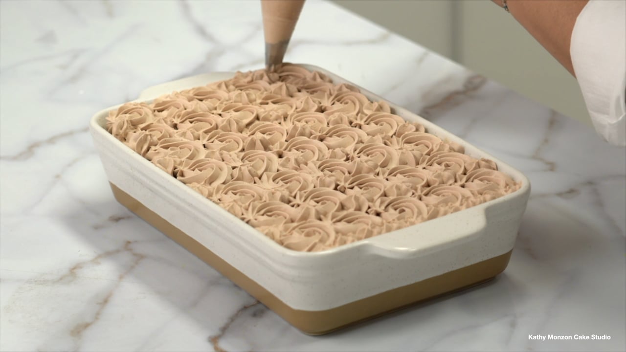 Decoración tres leches de Moka