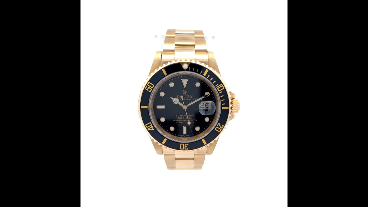 時計 ROLEX Submariner Rolex Submariner Date 18 kt yellow gold, M126618LN-0002