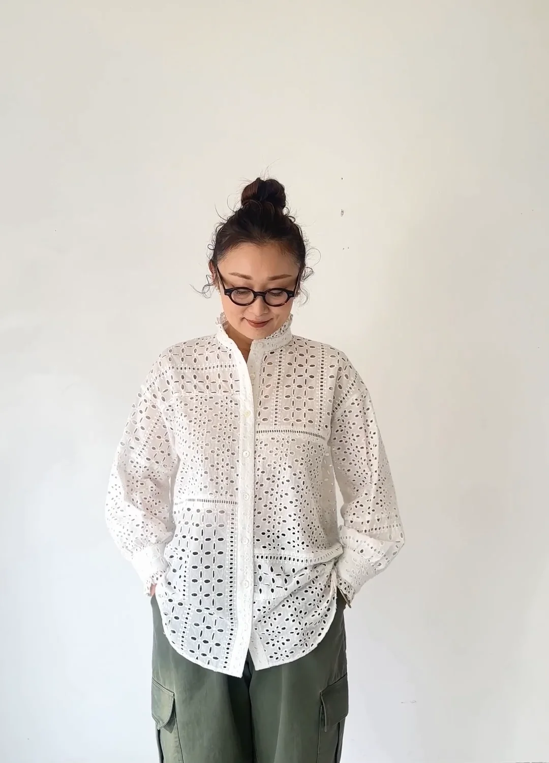 カットワークレースパッチワークシャツ | HUG O WaR ONLINE STORE カットワークレースパッチワークシャツ | HUG O WaR ONLINE STORE