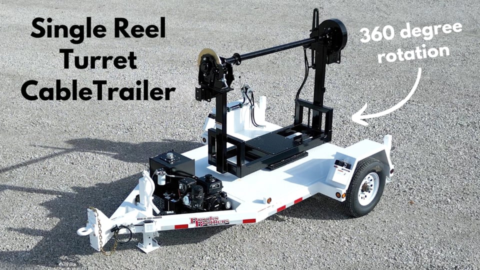 Single Reel Turret Cable Trailer