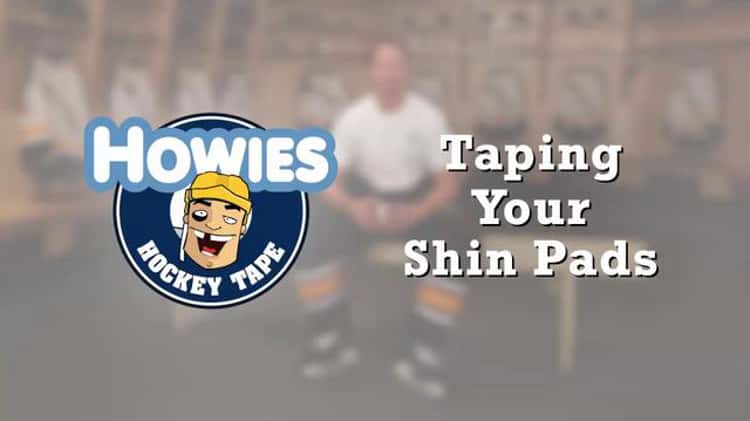 Hockey Tips How to tape your shin guards hockey tape 