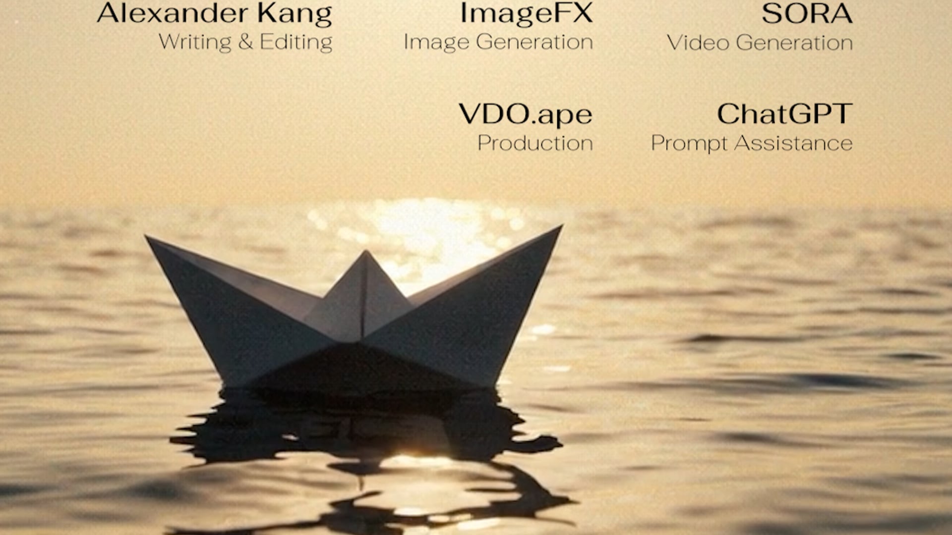 PAPER BOAT I AI Short Film