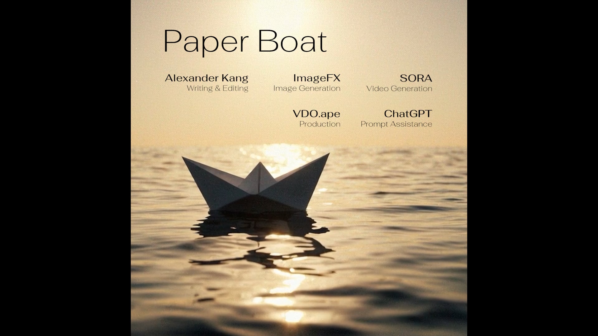 PAPER BOAT I AI Short Film