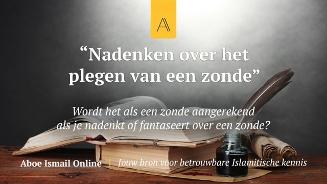 Nadenken over het plegen van een zonde