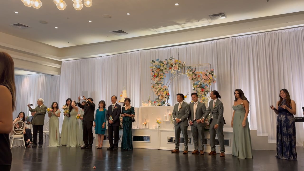 Joanne & Erin Vo hosting a Mandarin wedding