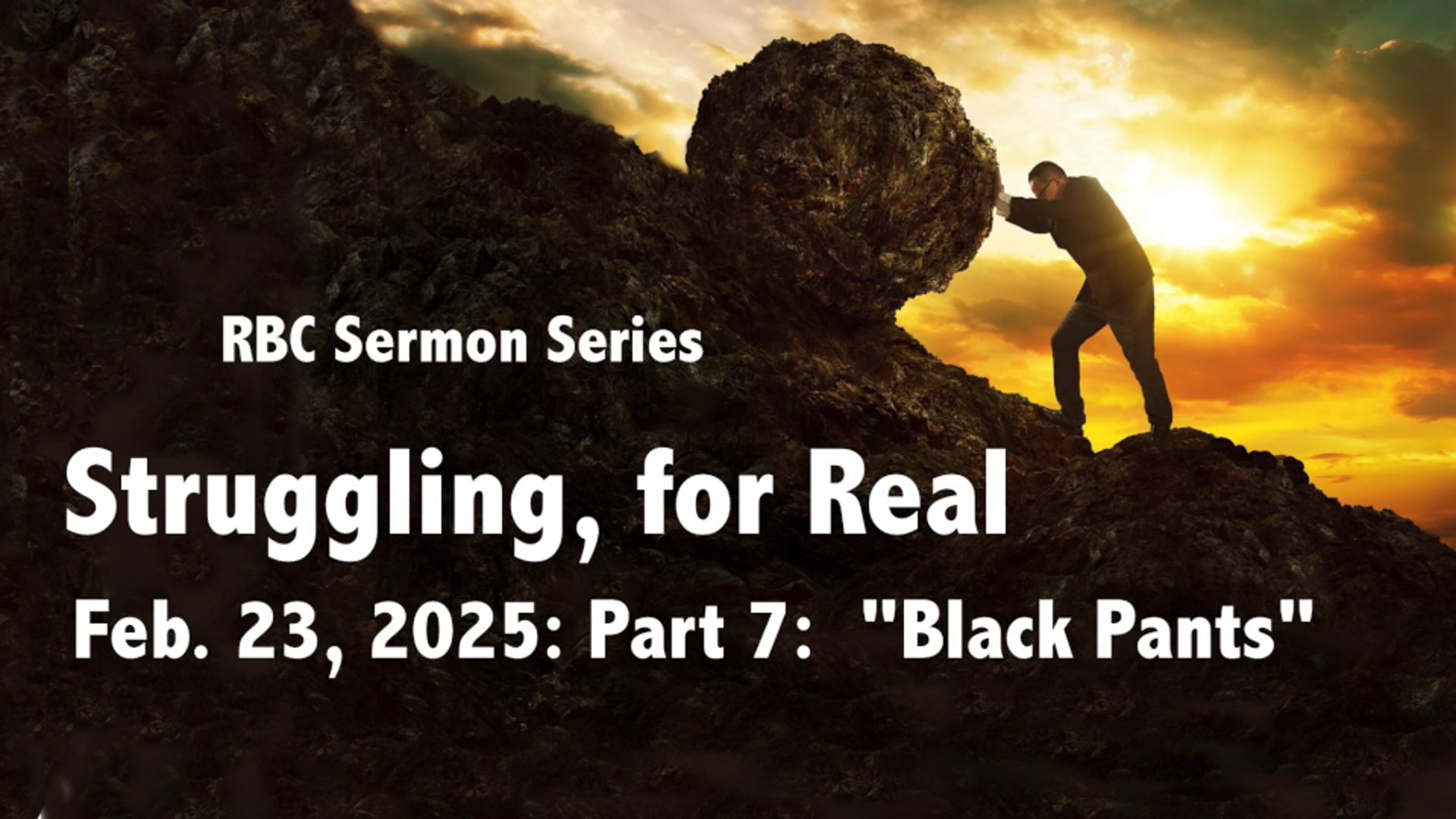 Royston Baptist Church 11 AM Worship Service Message for Feb. 23, 2025