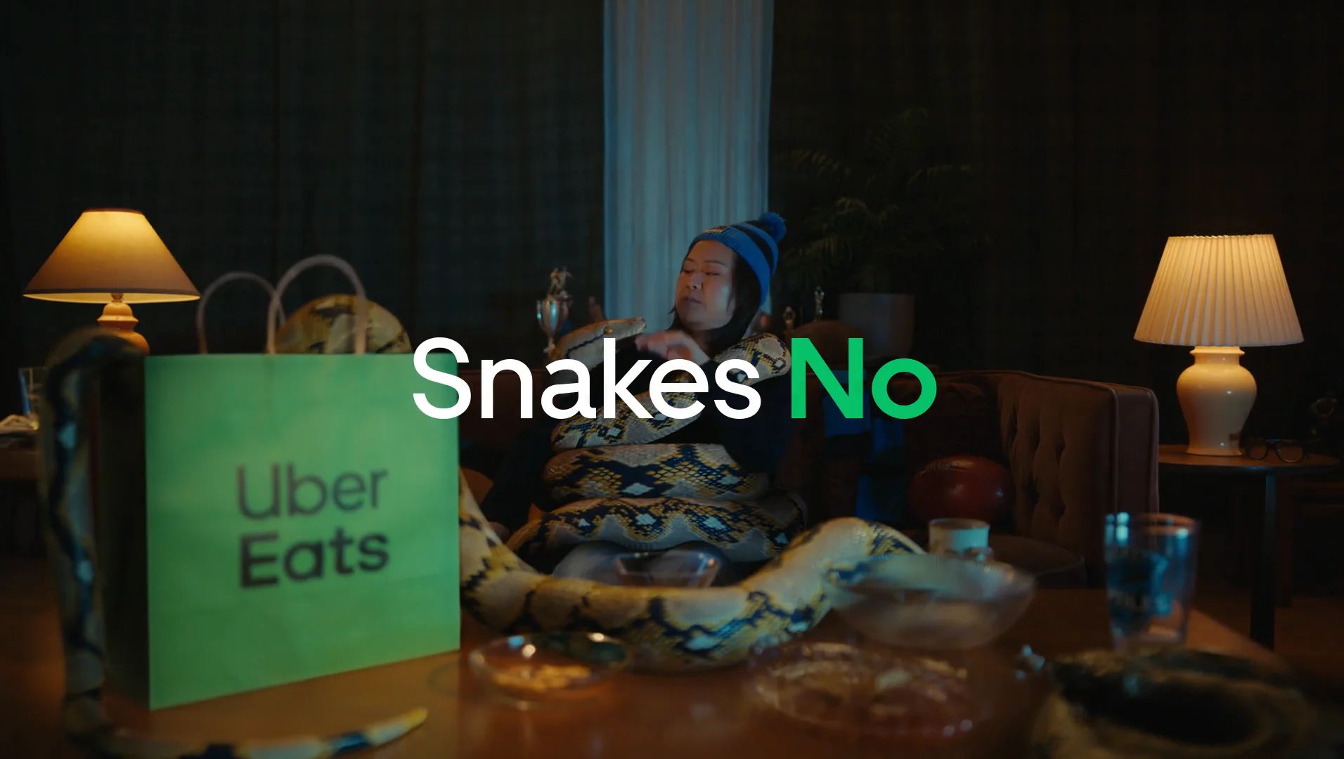Jessica Johnson for Uber Eats, Get Almost Almost Anything_Snake