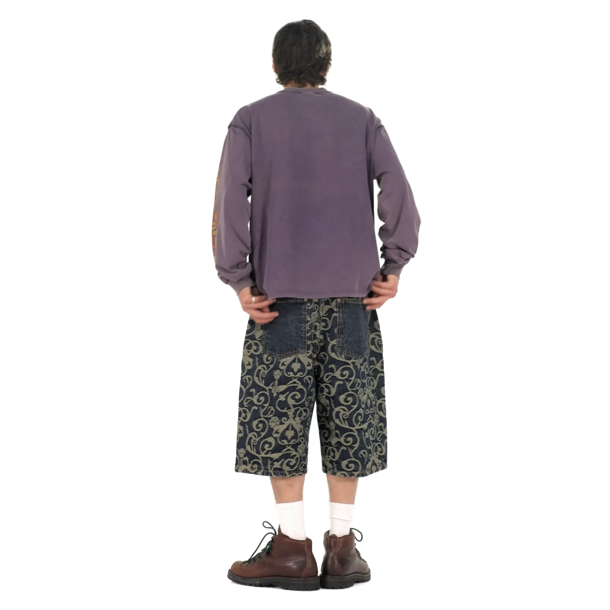 Tシャツ・カットソー WKNDRS FIRE BARREL LS T-SHIRT 5MM484 FIRE BARREL LS T-SHIRT (PURPLE) - WKNDRS | 60% - Asian