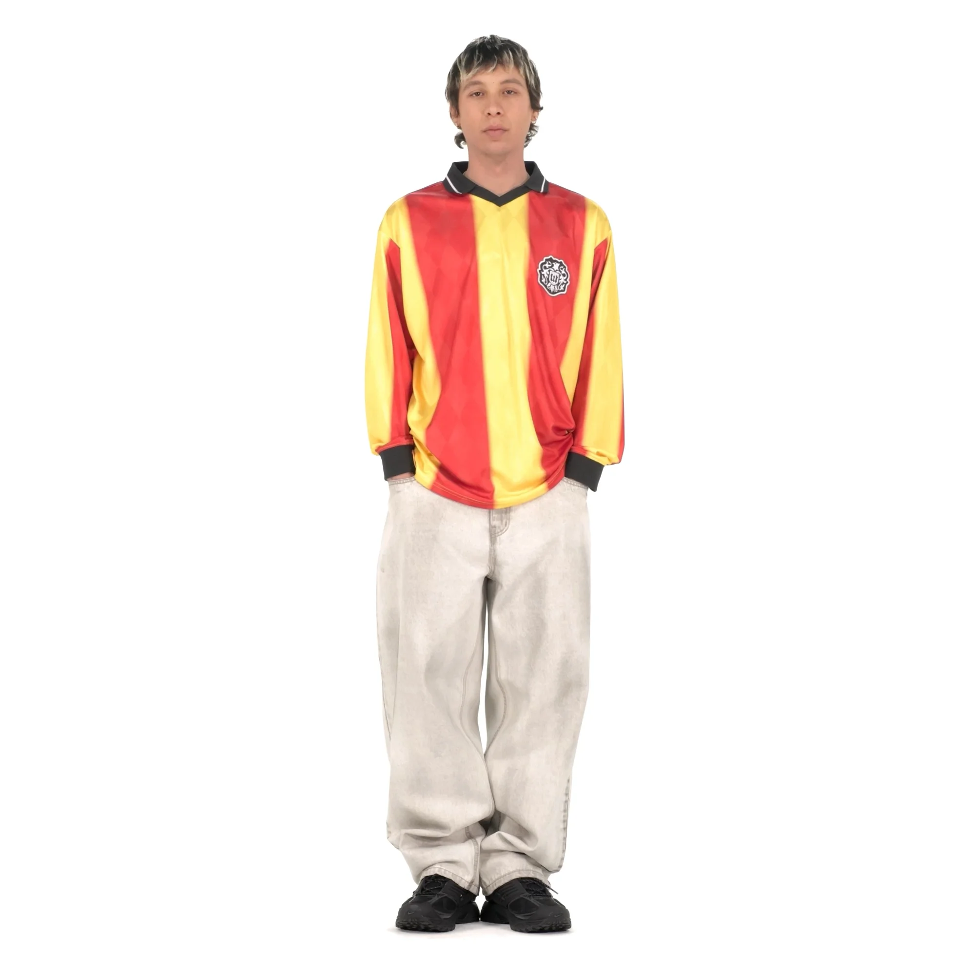 Tシャツ・カットソー WKNDRS STRIPE SOCCER JERSEY 5MM487 MUSINSA | WKNDRS STRIPE SOCCER JERSEY (YELLOW)