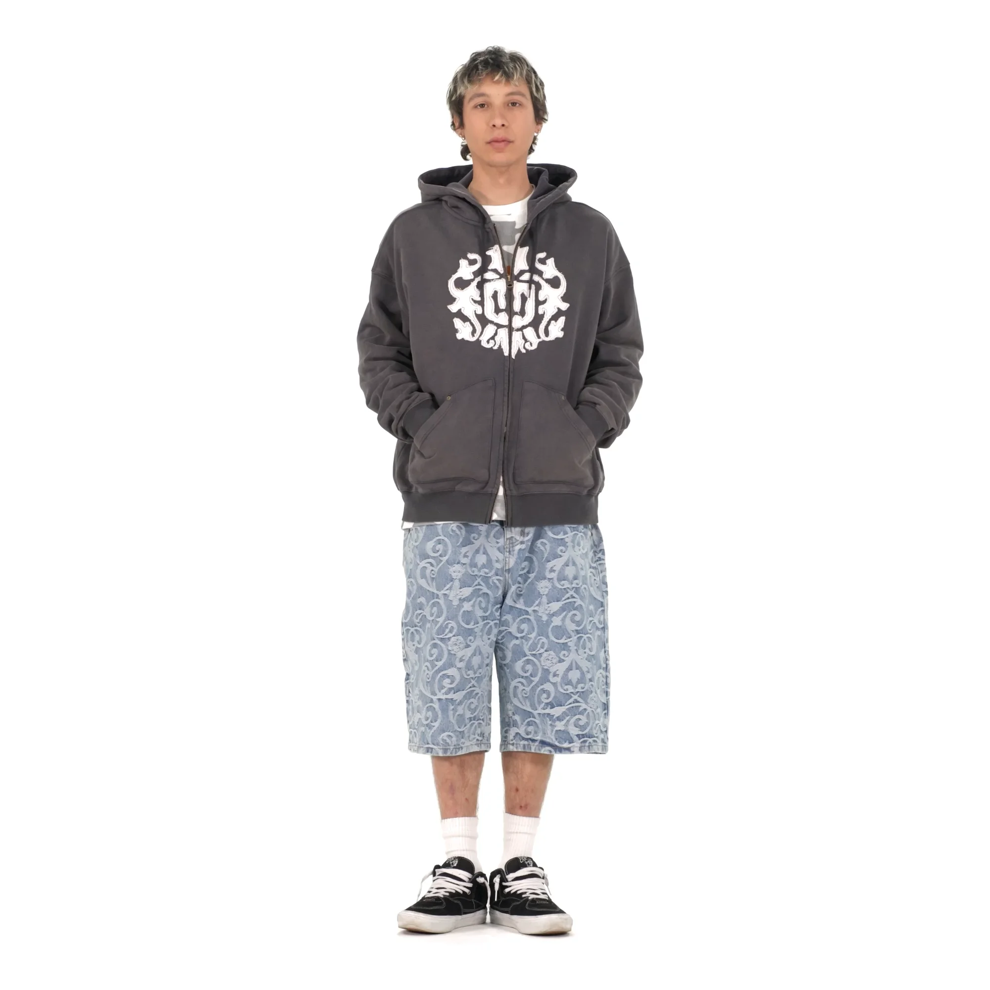 パーカー・フーディ WKNDRS APPLIQUE ZIPUP HOODIE 5MM483 WKNDRS APPLIQUE ZIPUP HOODIE 5MM483 (WKNDRS/パーカー