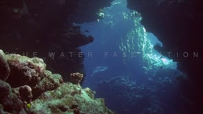 1883_Drifting trough underwater cave