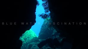 1840_Scuba diver swimming trough underwater cave