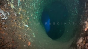 2110_Diving through underwater cave