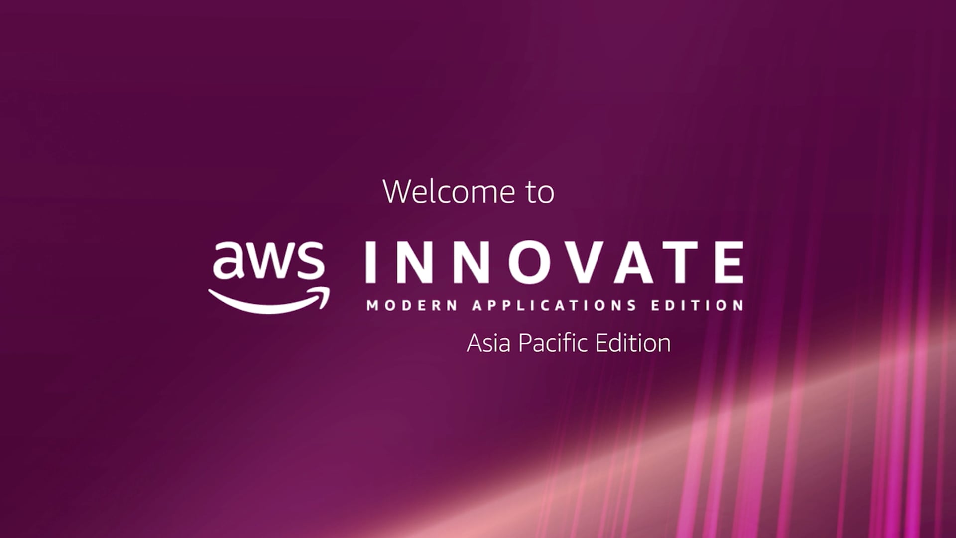 AWS Innovate Welcome Video 2023