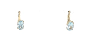 1.50 ct. t.w. Aquamarine Drop Earrings in 14kt Yellow Gold