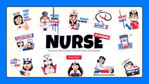 Animated Nurse Stickers Collection, an Emoji Icon by Prosymbols (Thumbnail 5 of 5)