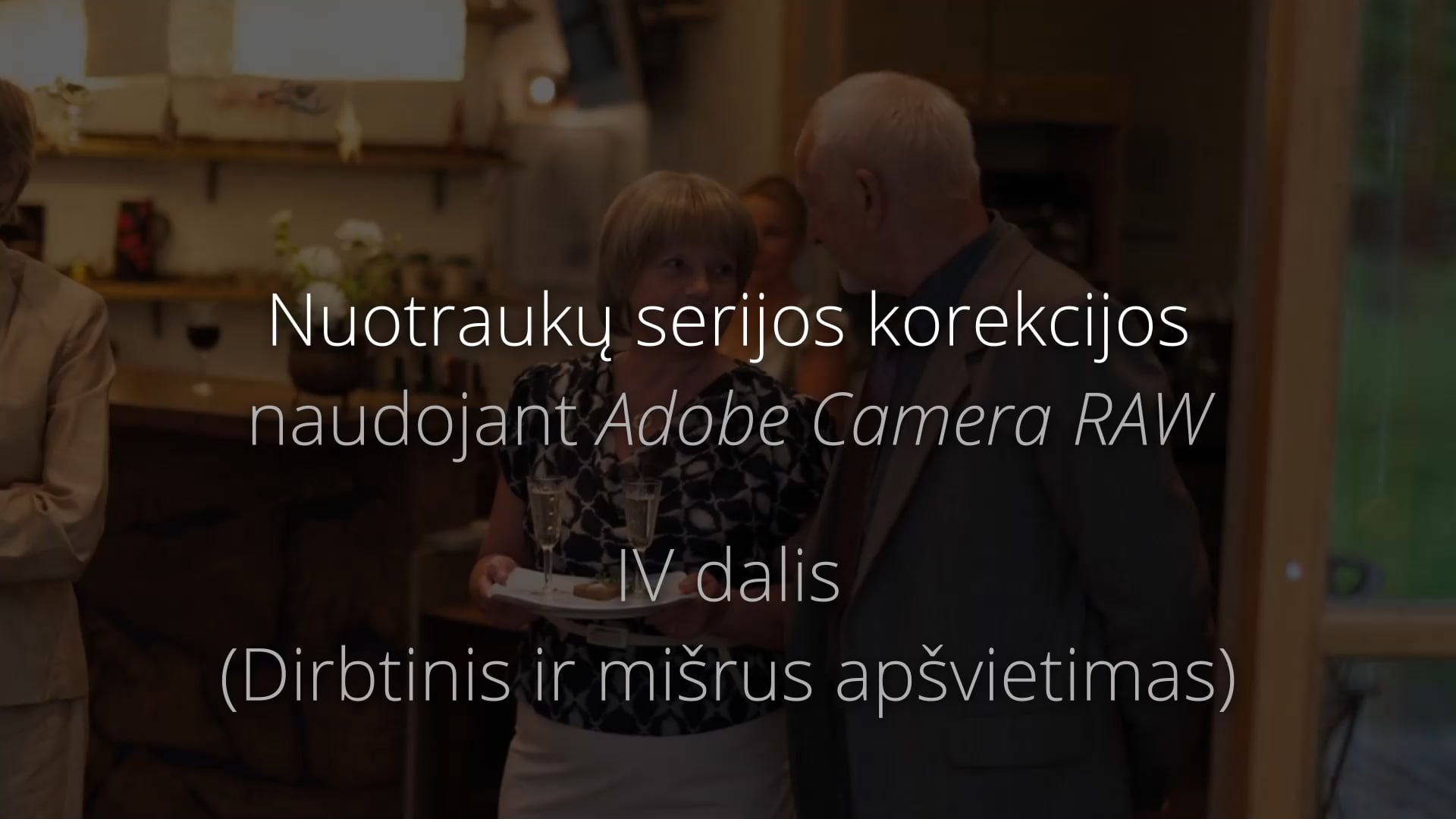 Nuotraukų serijos apdorojimas su CameraRAW (IV dalis). Dirbtinis ir mišrus apšvietimas.