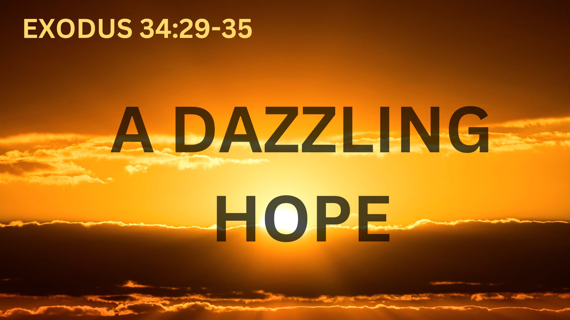Sunday March 2, 9:30am "A Dazzling Hope"