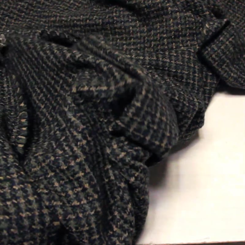 Vidéo: Tweed de laine - Bleu, vert & beige