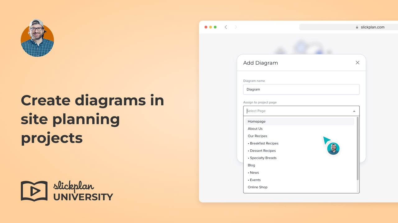 Create diagrams in site planning projects