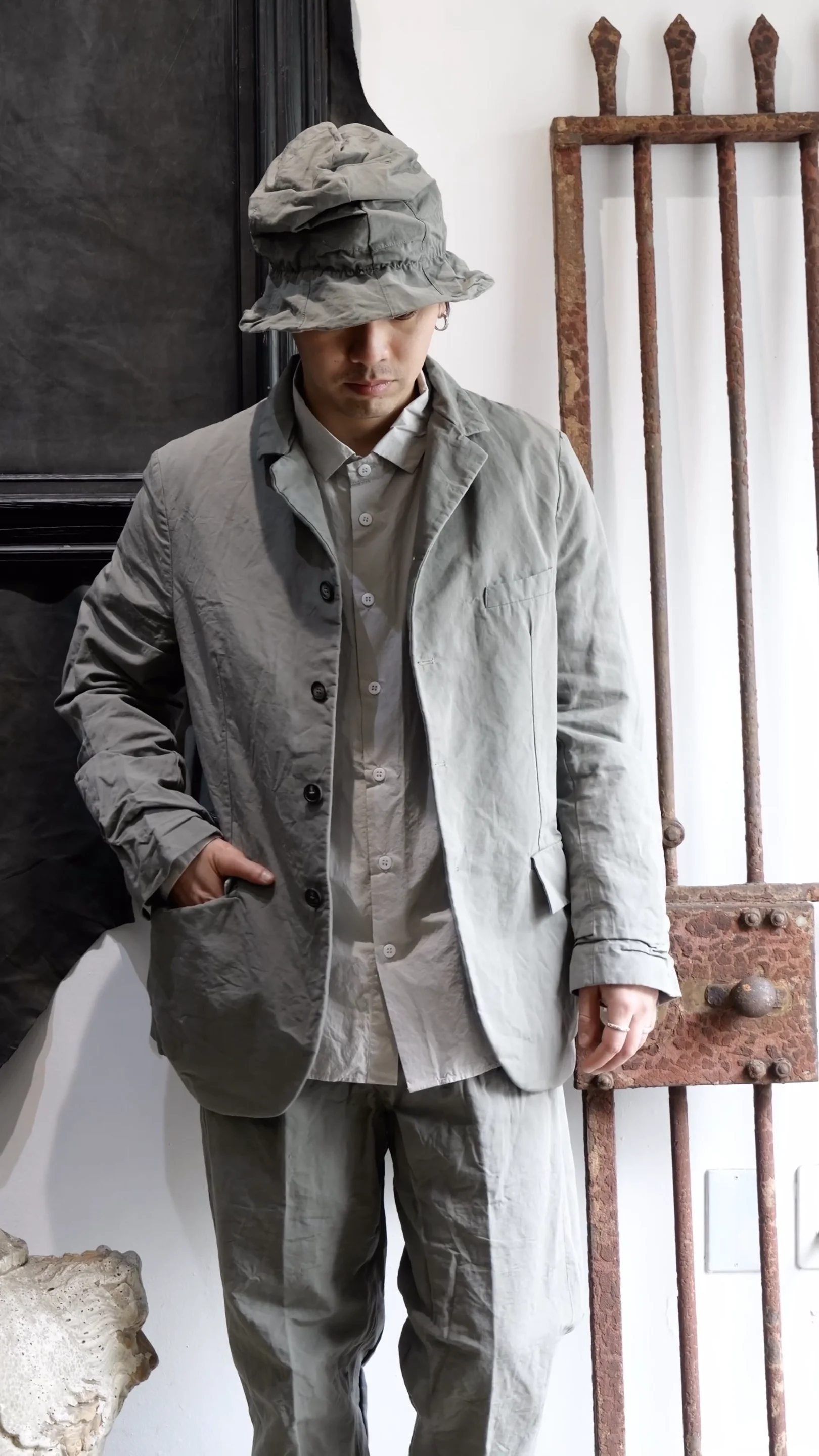 BFMJ185. Farmer Jacket. Grey. Bergfabel. « GULLAM グラム セレクト