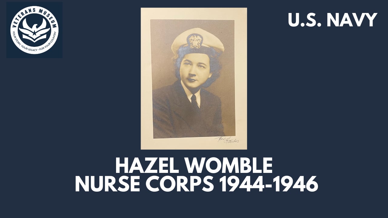 Hazel Womble - Nurse Corps 1944-1946
