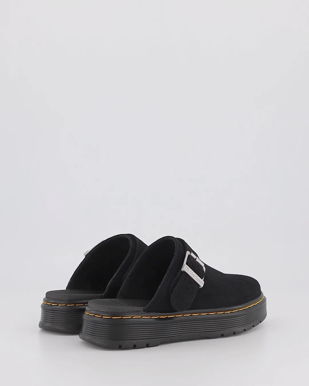 Shop Dr Martens Brookline Suede Mule in Black