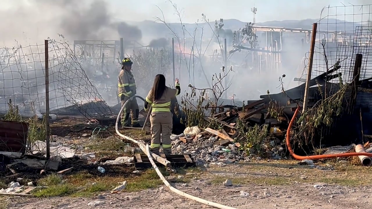 Incendio de casas de madera en Villalba, Corregidora