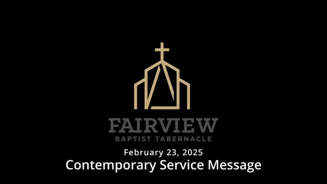 February 23, 2025 - Contemporary Service Message