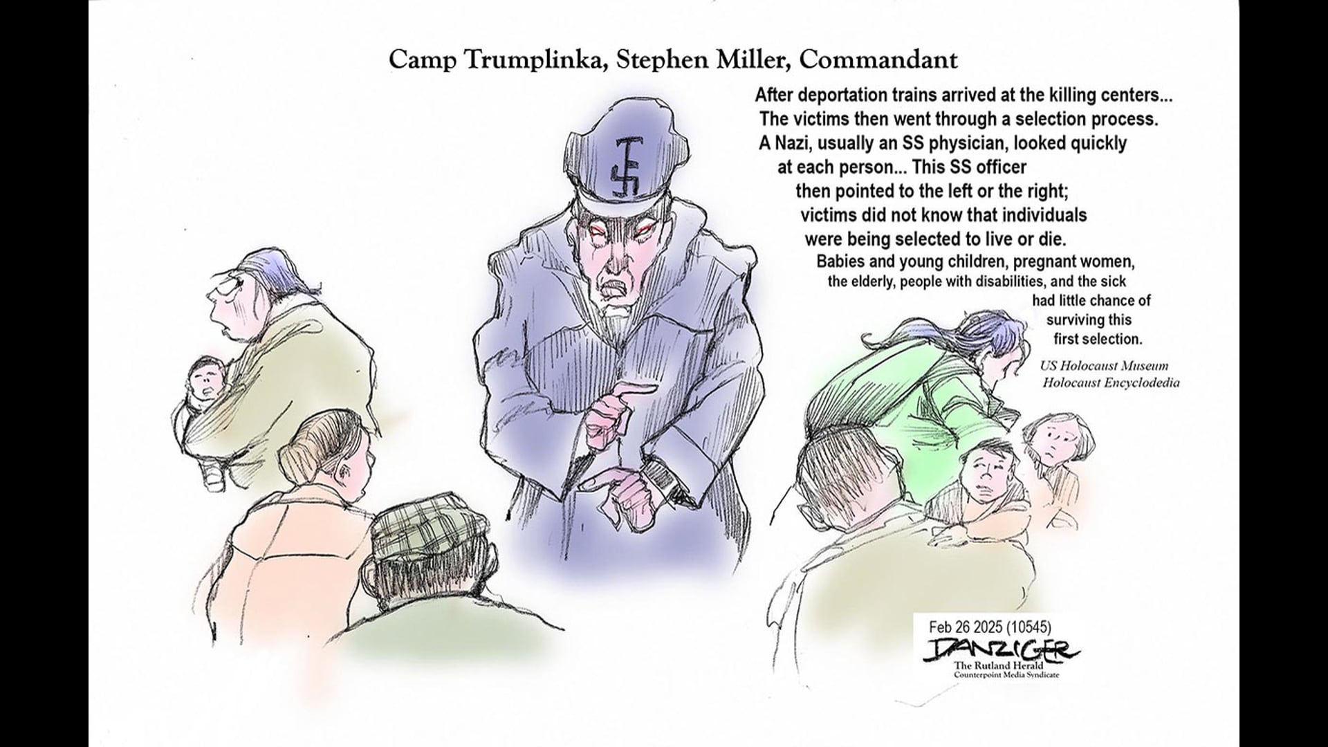 Trumplinka Jeff Danziger Cartoon