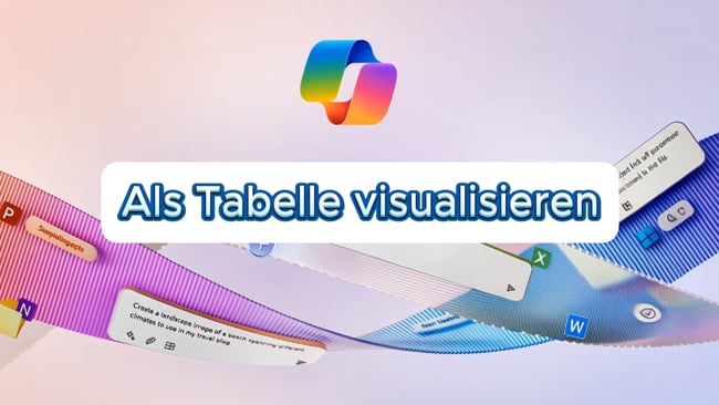 Als Tabelle visualisieren