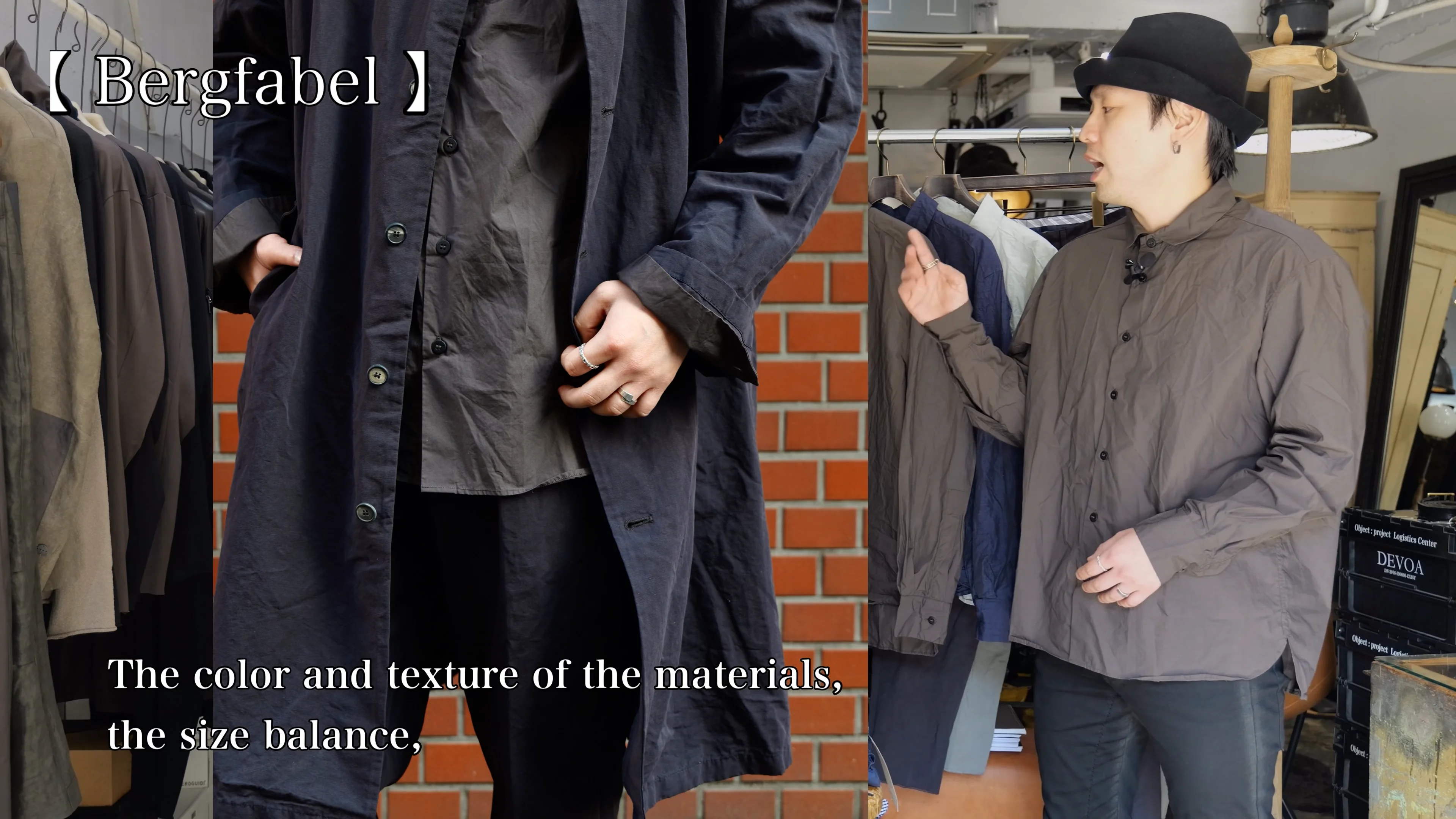 BFUC42. Oversize Coat. Black Bean. Bergfabel. « GULLAM グラム