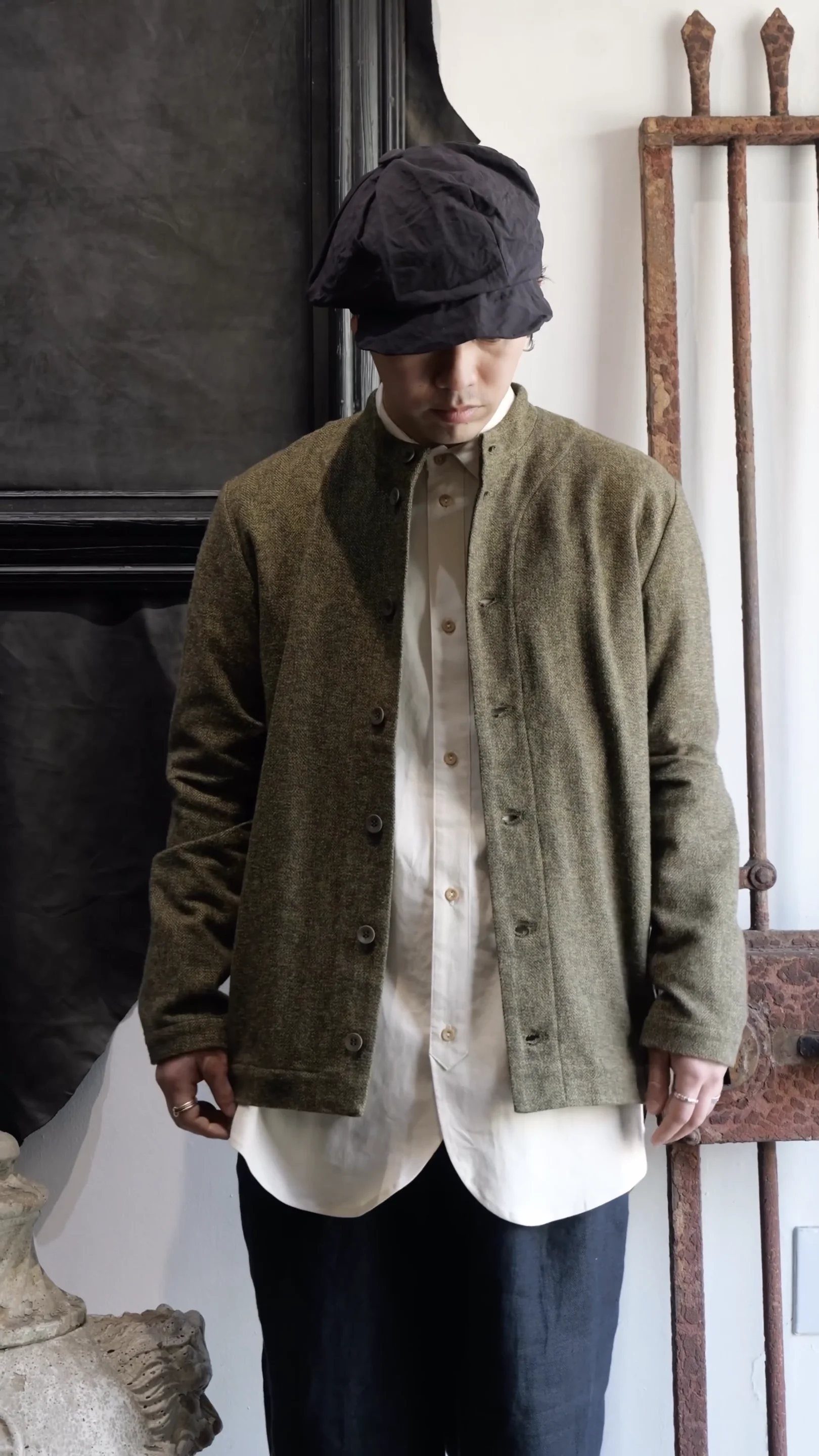 ⚪︎美品 frank leder ツイード ジャケット グリーン