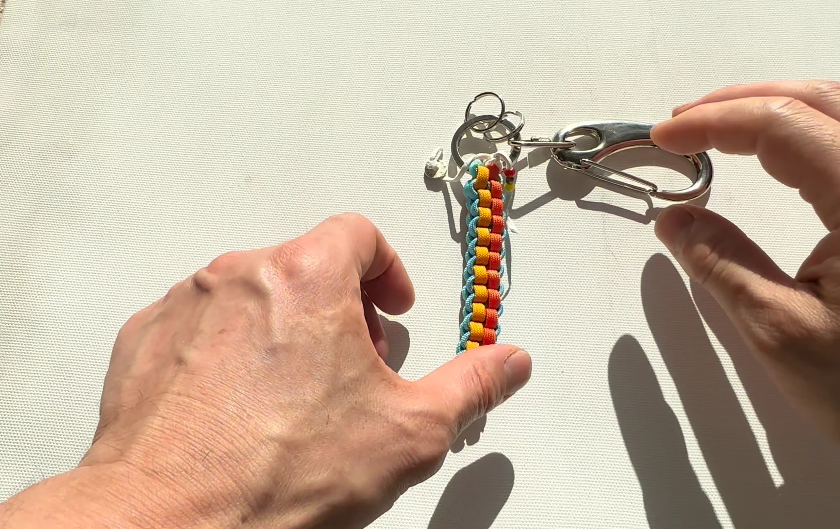 Paracord Key Chain （カナビラ付きパラコードキーチェーン）⑫