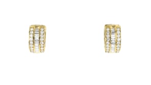1.00 ct. t.w. Lab-Grown Diamond Huggie Hoop Earrings in 18kt Gold Over Sterling