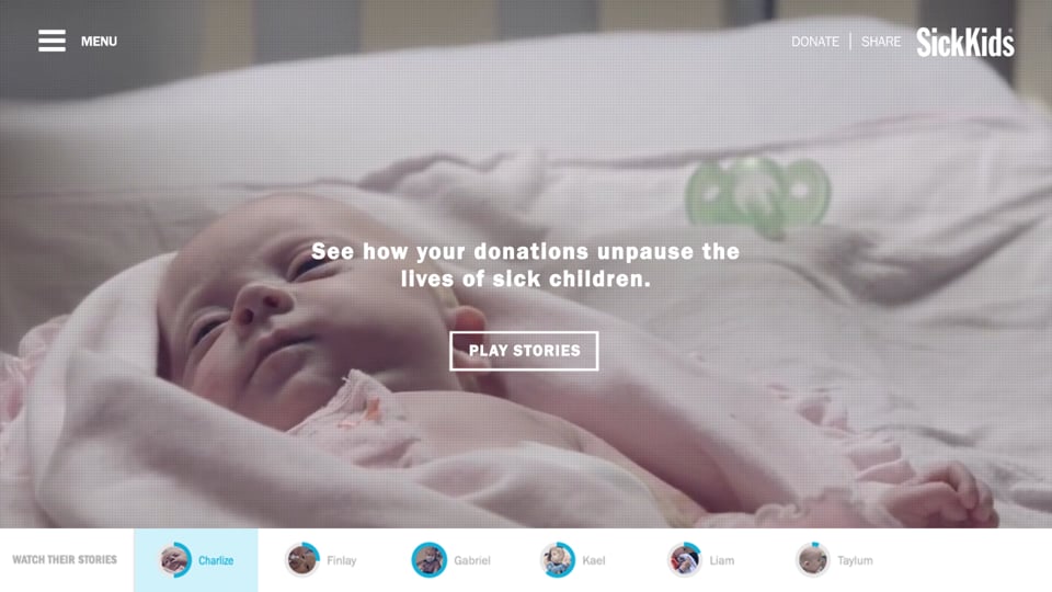 SickKids -  Life Unpaused - Case Study