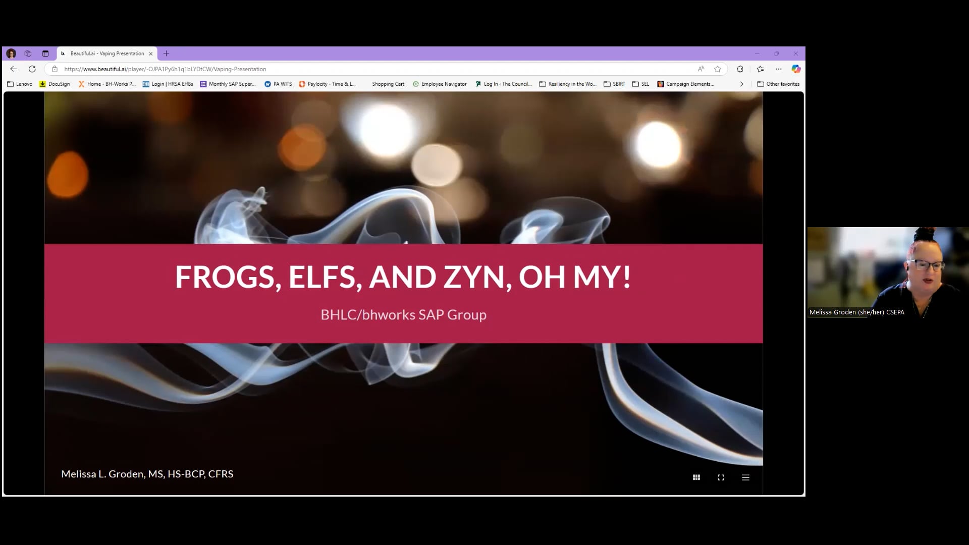 Vaping - "Frogs, Elfs, and Zyn, Oh My!"