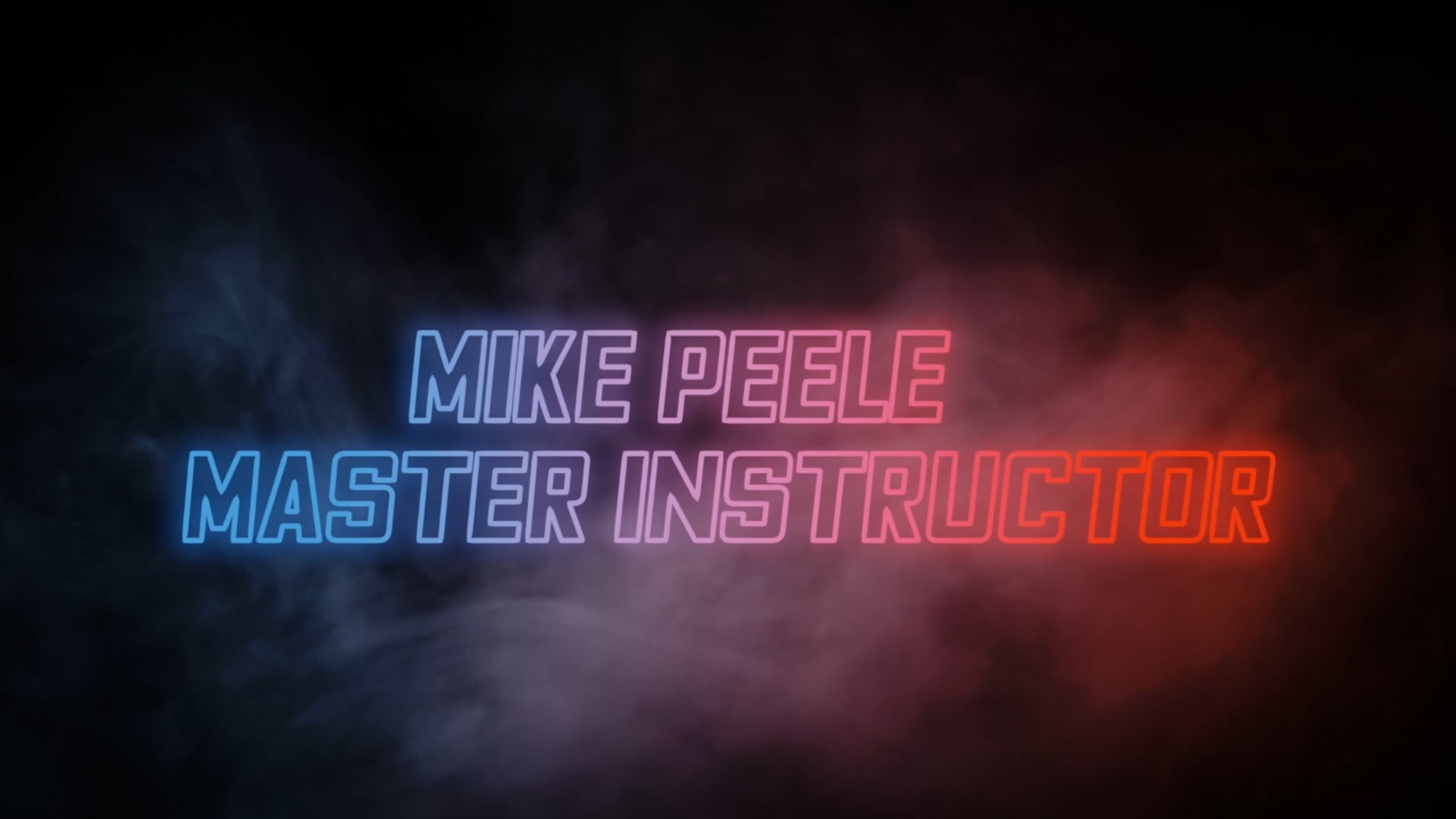 Master Instructor Reel Final