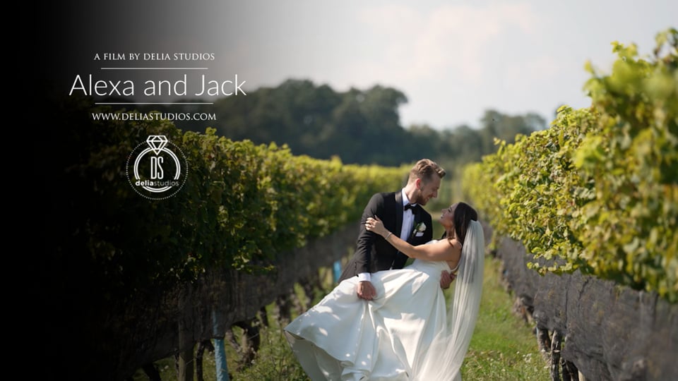 a bride and groom in a wine vineyard