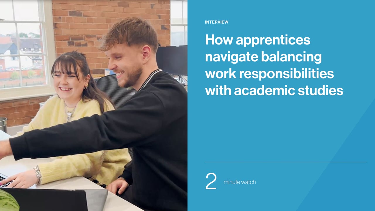 How apprentices navigate balancing work responsibilities with academic studies
