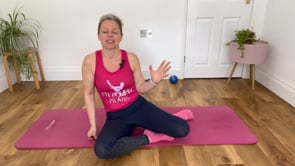 Basic introduction to Pilates. Shoulder bridge, one leg circle and the 100. Pilates 12 minutes